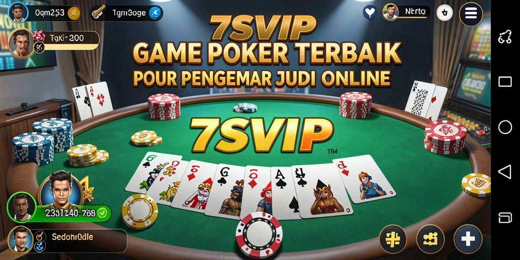 Screenshot gameplay menarik dari 7SVIP yang menampilkan suasana Poker.