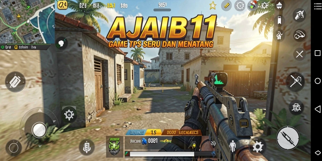 Tampilan aksi seru di AJAIB11 dengan gameplay TPS yang mendebarkan.