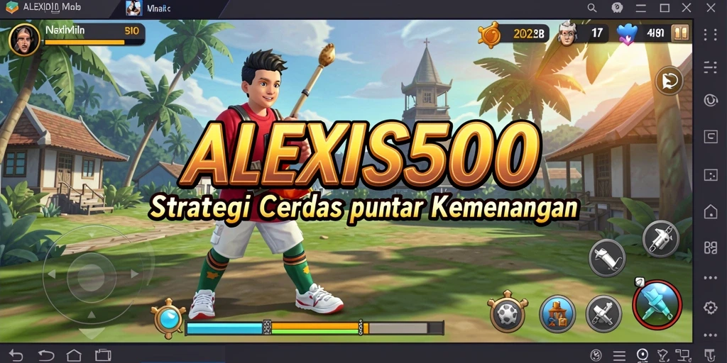 Tampilan gameplay ALEXIS500 yang mendebarkan dalam strategi.