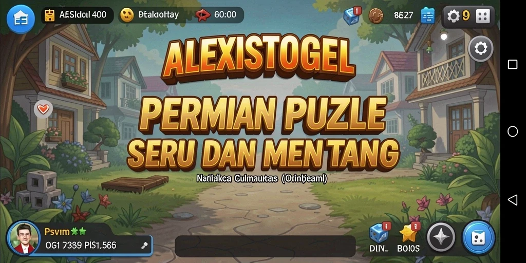Tangkapan layar ALEXISTOGEL menampilkan gameplay puzzle menarik.