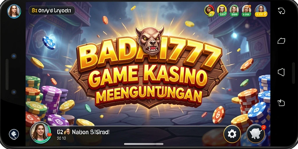 Screenshot BADAI777 menampilkan pengalaman bermain Kasino yang mendebarkan.