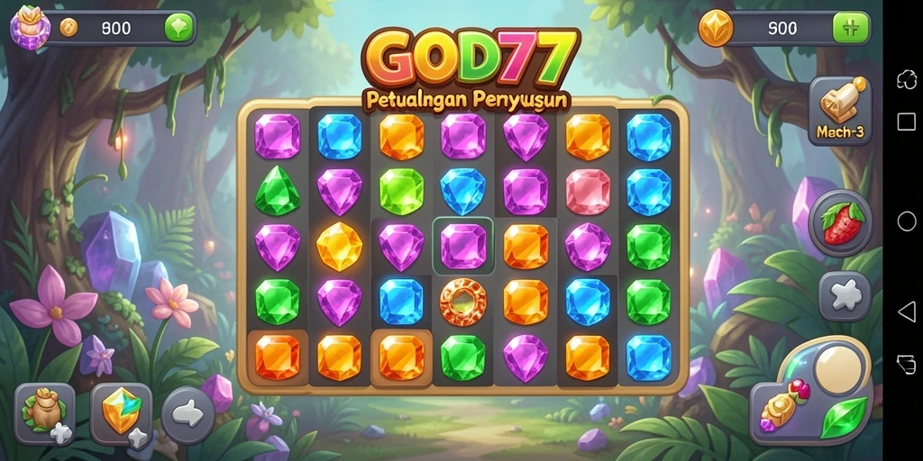 Gameplay menantang dan menarik di dunia Match-3.