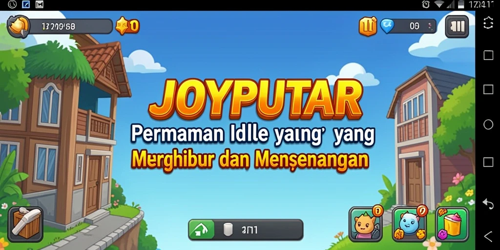 Tampilan gameplay JOYPUTAR yang menarik dengan mekanisme Idle.