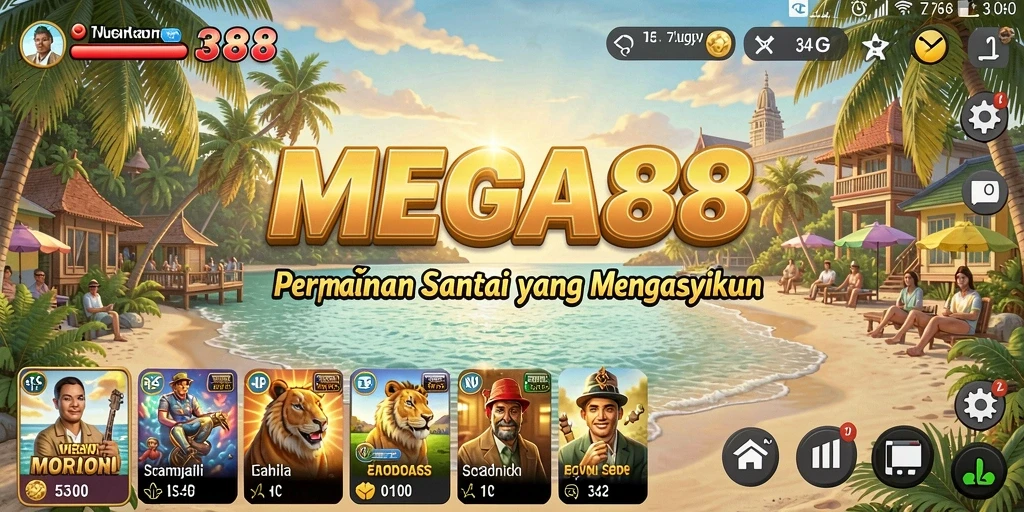 Gameplay menarik dari MEGA388 yang penuh warna dan seru.