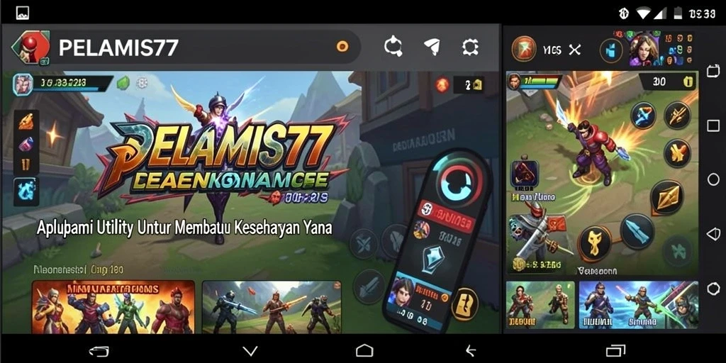Tampilan utama PELAMIS77 dengan fitur utama yang praktis.